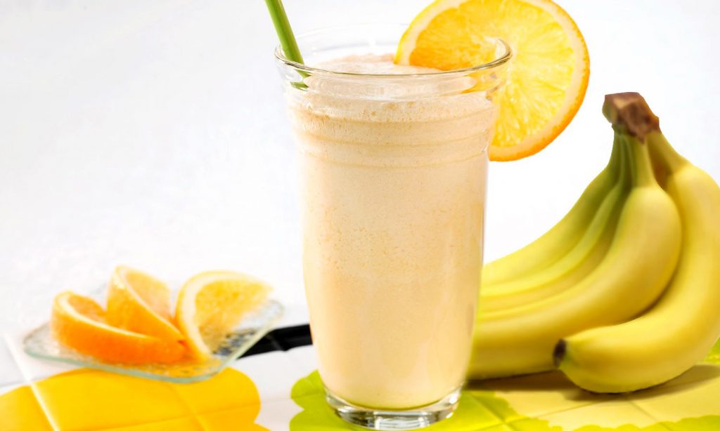 сколько калорий в банановом молочном коктейле